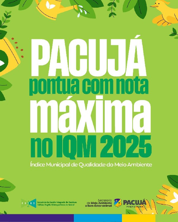 Pacujá é destaque no Meio Ambiente!